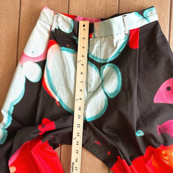 The Kit Womens Wide Leg Leigh Trouser Pants Size 6 Pleated Front Baggy Abstract - Picture 10 of 12